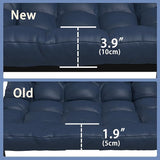 Oversized Indoor Rocking Chair, Plush Papasan Chair with Comfy Padded Cushions & Side Pocket, for Patio Garden, Porch - Photo 8