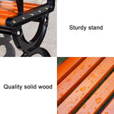 Outdoor Benches Weatherproof with Backrests and Armrests - Photo 3
