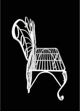 Unknown1 White Metal Butterfly Bench - Photo 4