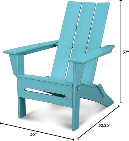 POLYWOOD Modern Folding Adirondack Chair