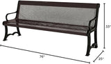 COATEDOUTDOORFURNITURE Coated Outdoor Furniture Heavy-Duty Outdoor Bench Thermoplastic Coated, Punched Steel - Photo 2