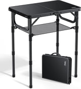 Anbte Folding Camping Table with Storage Net - Photo 1