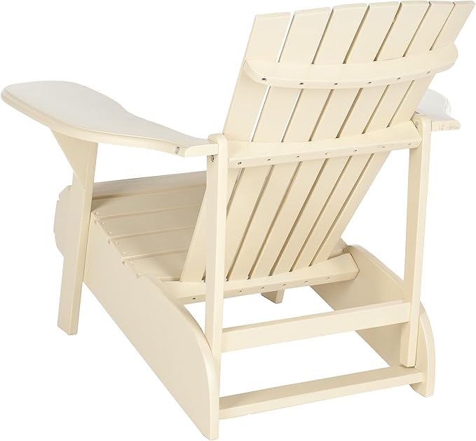 Safavieh Outdoor Living Collection Mopani Adirondack Arm Chair, Off-White