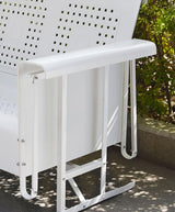 Crosley Furniture Bates Loveseat Glider - White - Photo 2