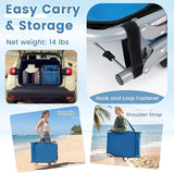COSTWAY Tanning Chair with Face Hole, Folding Sun Bathing Lounge Chair with Armrest, Side Pocket & Protective Flap - Photo 5