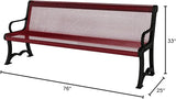 COATEDOUTDOORFURNITURE Coated Outdoor Furniture Heavy-Duty Outdoor Bench Thermoplastic Coated, Expanded Metal - Photo 2