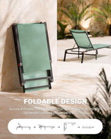 Aluminum Chaise Foldable Patio Lounge Chair Outdoor - Photo 4