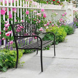 50inch Outside Bench Seats Chair Patio Outdoor Garden Bench, Patio Park Bench, Front Porch Bench - Photo 1