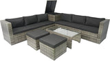 Quarte 8 Piece Patio Wicker Sectional Sofa Set - Photo 8