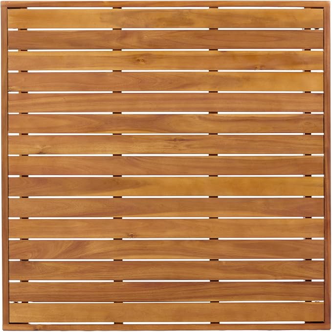 Christopher Knight Home Balew Acacia Wood Outdoor Bar Table, Wooden Patio Bar Height Table - Photo 7