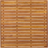 Christopher Knight Home Balew Acacia Wood Outdoor Bar Table, Wooden Patio Bar Height Table - Photo 7