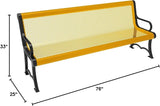 COATEDOUTDOORFURNITURE Coated Outdoor Furniture Heavy-Duty Outdoor Bench Thermoplastic Coated, Expanded Metal - Photo 2