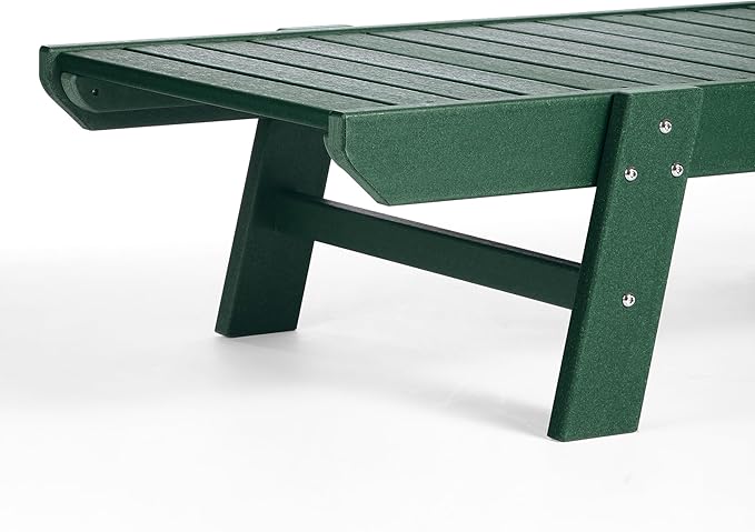 WestinTrends Malibu Poly Reclining Chaise Lounge (Set of 2) Dark Green