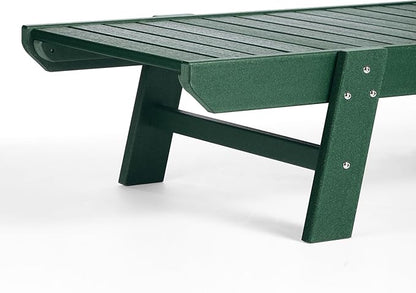 WestinTrends Malibu Poly Reclining Chaise Lounge (Set of 2) Dark Green