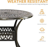 Outdoor Cast Aluminum Patio Table - Photo 3