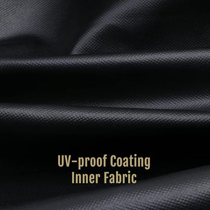 Porch Patio Swing Seat Cover Replacement, 600D Thicken Oxford Waterproof Fabric for Outdoor Garden 2/3 Seater Chair (Black, 62.2x20.5x20.5inch)