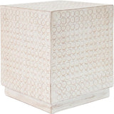 Christopher Knight Home Jeanie Outdoor Side Table Lightweight Concrete, Patio End Table Cube - Photo 5