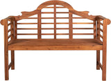 Eyely HNB103A Lucy 51.2" 3-Seat Arched 600-Lbs Support Acacia Wood Outdoor Garden Patio Bench for Garden, Lawn, Backyard - Photo 5