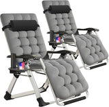 Slsy Zero Gravity Chair, Reclining Lounge Chair with Removable Cushion & Tray for Indoor and Outdoor - Photo 1
