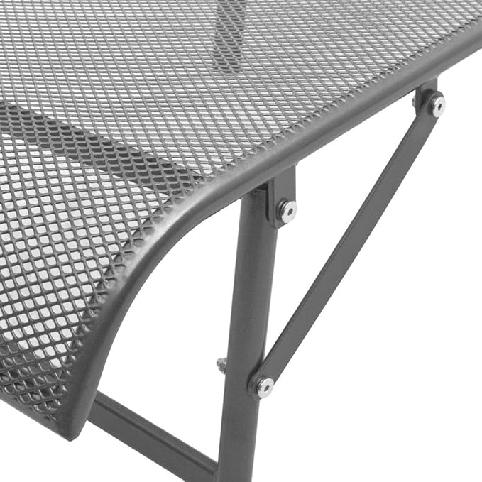 Sun Lounger Chair,Outdoor Chaise Lounge, Sun Relaxing Chaise Lounge Beach Chaise Lounge Sun Lounger Steel Anthracite for Poolside Garden Balcony Patio Yard