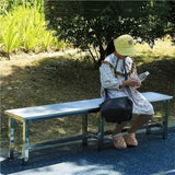 304 Stainless Steel Benches, Outdoor Garden Bench with Large Load-Bearing Capacity, Commercial Use Long Bench - Photo 9
