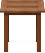 Furinno FG18506 Tioman Hardwood Patio Furniture Outdoor End Table, Natural - Photo 7