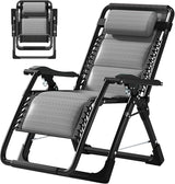 Slsy Zero Gravity Chair, Reclining Lounge Chair with Removable Tray for Indoor and Outdoor - Photo 1