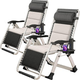 Slsy Zero Gravity Chair, Reclining Lounge Chair with Removable Tray for Indoor and Outdoor - Photo 1