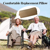 Zero Gravity Chair Set of 2 Replacement Pillow Headrest with Elastic Band - Photo 4