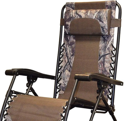 Caravan Canopy Infinity Zero Gravity Steel Frame Patio Deck Chair, Camouflage