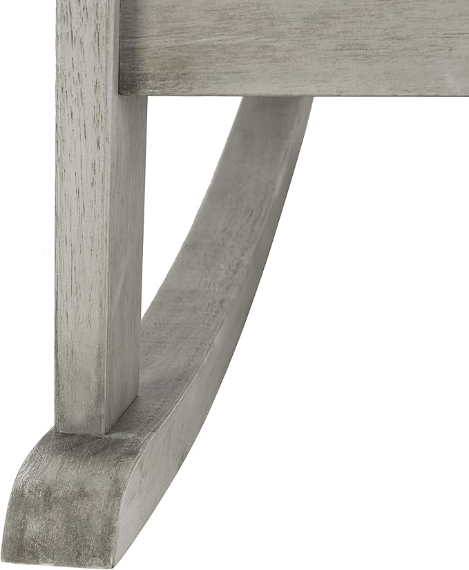 Safavieh PAT7042A Outdoor Collection Brizio Teak Rocking Adirondack Chair