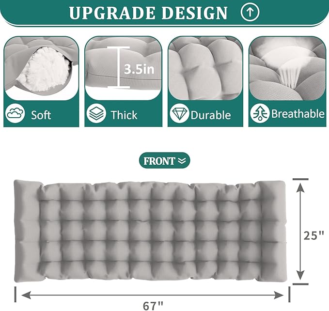 UDPATIO Zero Gravity Chair Oversized Outdoor Anti Gravity Chairs Patio Lounge Folding Adjustable Chair with Cup Holder, Foot Pad & Padded Headrest, Supports 500lbs (1, Light Gray, 33in)