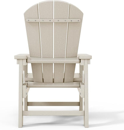WestinTrends Malibu Kids Outdoor HDPE Adirondack Plastic Patio Chair, Sand