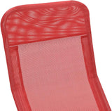 Folding Sun Lounger Set of 2, Outdoor Patio Pool Beach Chairs with Adjustable Backrest - Photo 7
