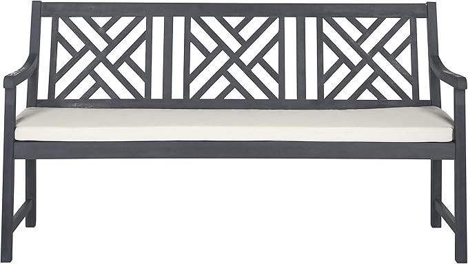Safavieh PAT6738A Outdoor Collection Bradbury 3 Seat Bench