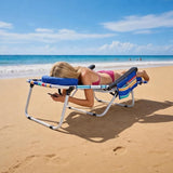 MOPHOTO Oversized Beach Lounge Chair, 5-Position Adjustable Tanning Chair with Face Hole - Photo 2