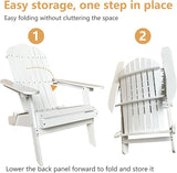 PayLessHere Adirondack Chairs, Weather Resistant Patio Chairs with Pinewood Wooden Textured for Patio Lawn Garden - Photo 5