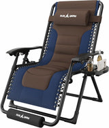 Amopatio Foldable Zero Gravity Chair, Oversized Outdoor Reclining Chair - Photo 1