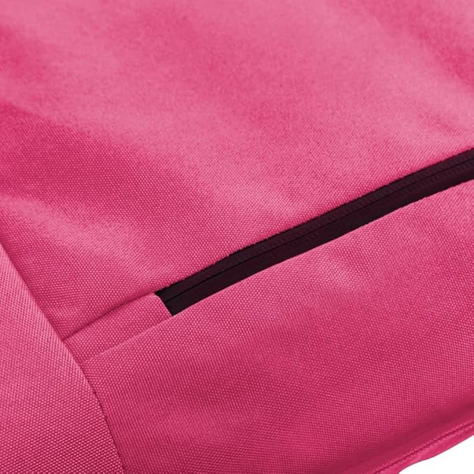 Pink Foldable Sunlounger, 69.7 x 22 x 3.9 in, Steel Frame Oxford Fabric Outdoor Chaise Lounge for Balcony Garden Patio Beach