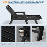 nalone Chaise Lounge Set of 2 Outdoor with 5-Position Adjustable Backrest - Photo 6
