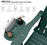 Adirondack Chair Set of 2, HDPE Folding Adirondack Chair with Multifunctional Cup Holder - Photo 6