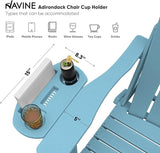 Adirondack Chair, HDPE Folding Adirondack Chair with Multifunctional Cup Holder - Photo 6