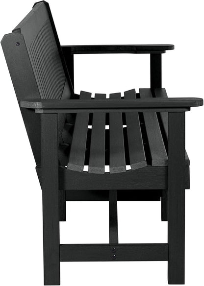 Sequoia Professional CM-BENSQ62-BKE Commercial Grade Exeter 6 Foot Garden Bench, Black