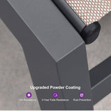 PURPLE LEAF 6-Piece Patio Chaise Lounge Outdoor Pool Lounge Chairs with Adjustable Backrest and Side Tables Aluminum - Photo 4