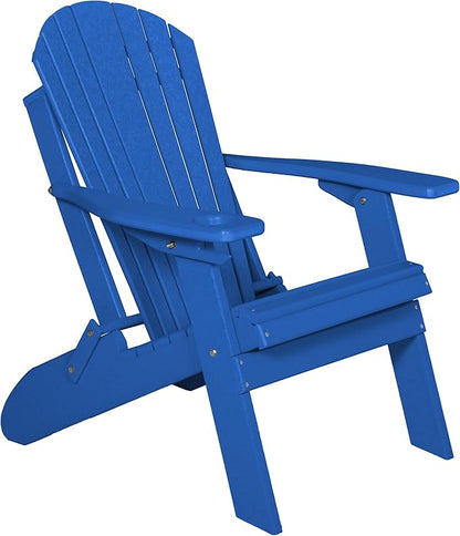 Furniture Barn USA Poly Folding Adirondack Chair, Blue