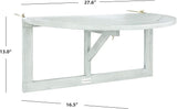 SAFAVIEH Outdoor Patio Furniture Collection – Owens Grey Wash Balcony Hanging Half Table - Photo 3