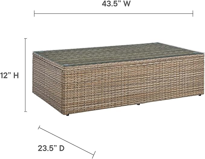 Modway Convene Outdoor Patio Outdoor Patio Coffee Table in