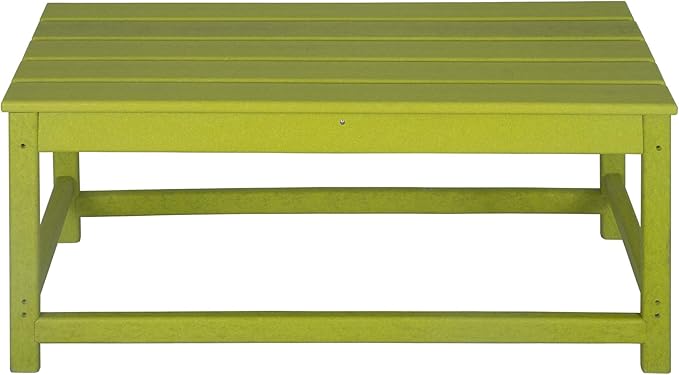 WO WESTIN OUTDOOR HDPE Laguna Outdoor Poly Adirondack Coffee Table, Lime
