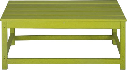 WO WESTIN OUTDOOR HDPE Laguna Outdoor Poly Adirondack Coffee Table, Lime