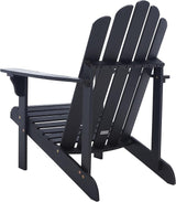 SAFAVIEH Outdoor Collection Topher Black Slatted Adirondack Chair - Photo 7